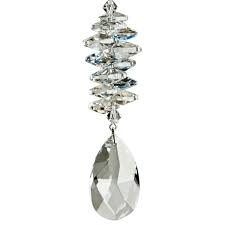 Crystal Rainbow Cascade – Almond Shape Suncatcher