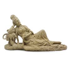 Reclining Quan Yin - Sandstone