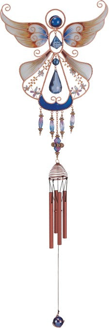 Blue Angel Windchime, 33" Long