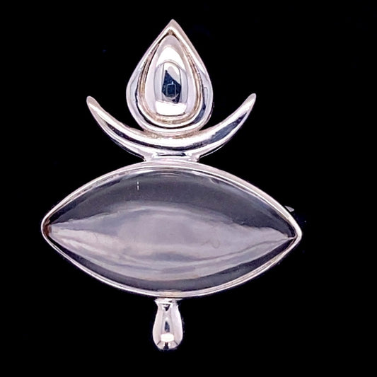 Crystal Quartz Eye of the Goddess Ring