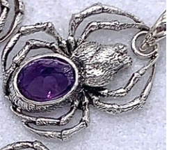 Spider Mini Pendant with Gemstone Body
