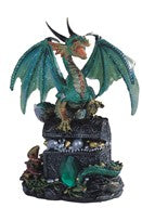 Green Dragon on Treasure Chest